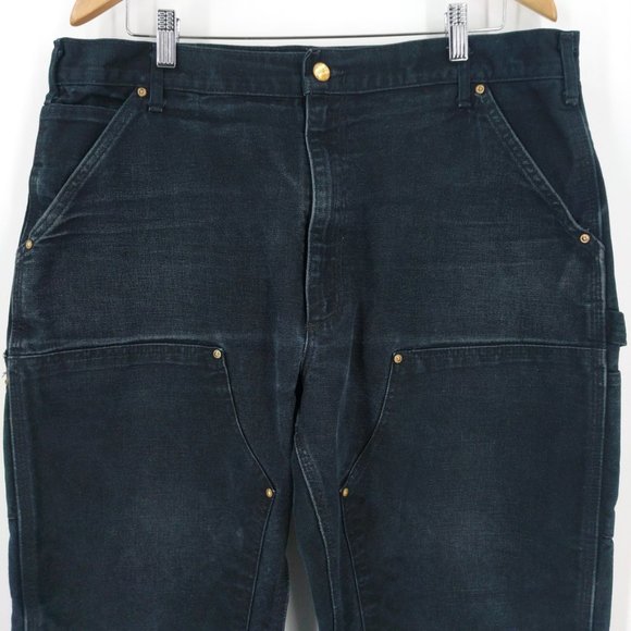 Vintage Carhartt Double-Knee Dungaree Pants 38x34 - Picture 2 of 11